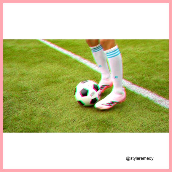 High-Top Soccer Shoes with Long Spikes for Turf Training